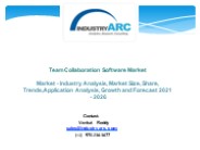 Team Collaboration Software Market