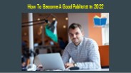 How To Become A Good Publicists