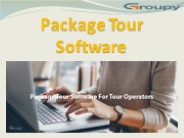 Package Tour Software