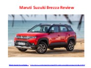 Maruti Suzuki Brezza Review, Brezza Review
