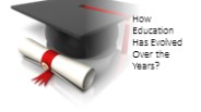 How Education Has Evolved Over the Years?