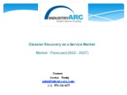Disaster Recovery Software Market