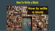 How To Write a Blurb | Book Blurb Example