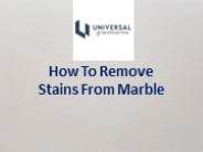 How To Remove Stains From Marble