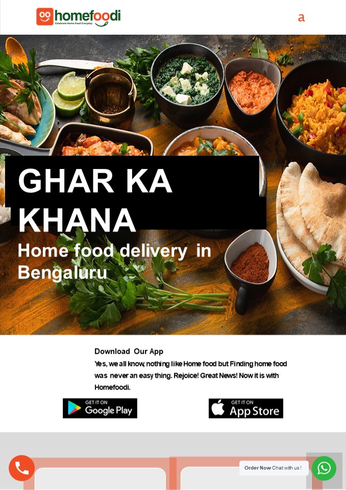 Home food delivery in Bengaluru