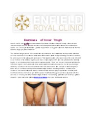 Exercises of Inner Thigh Lift