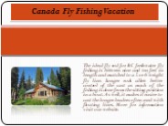Canada Fly Fishing Vacation