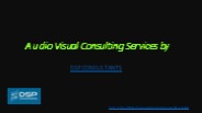 Audio Visual (AV) Systems Consultants Dubai