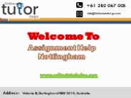 Assignment Help Nottingham PPT