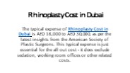 Rhinoplasty Cost in Dubai
