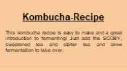 kombucha Recipe