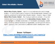Global Microfluidics Market - Industry