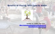 Benefits of Playing With Sand & Waters (1)