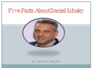 Five Facts About Daniel Izhaky