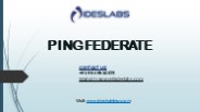 PingFederate Training - IDESTRAININGS