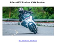 Ather 450X Review, 450X Review