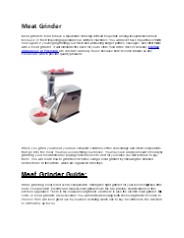 Meat Grinder