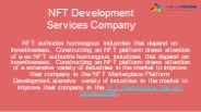 NFT Development Services Company | NFT Development Company