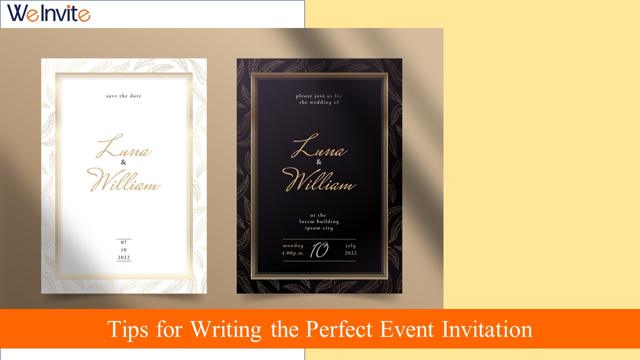 PPT How to Write Event Invitations PowerPoint presentation free to