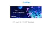 CPT Codes For COVID-19 Vaccination