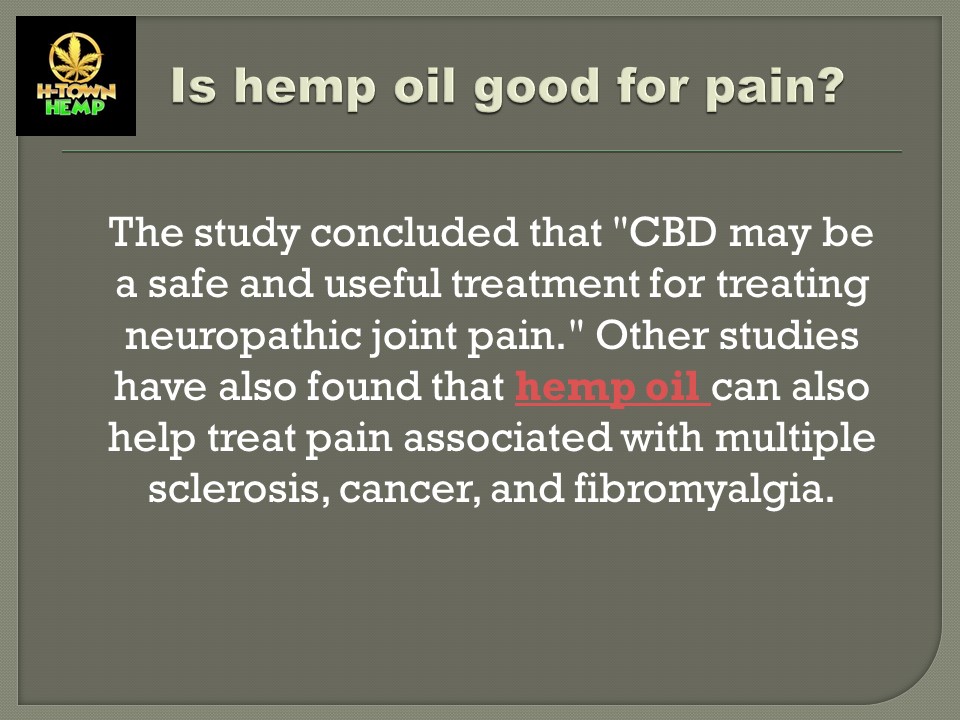 PPT Is hemp oil good for pain? PowerPoint presentation free to