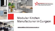 Modular Kitchen Manufacturer in Gurgaon
