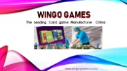 Check Out the top Card Game Manufacturer China