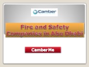 Fire and Safety Companies in Abu Dhabi