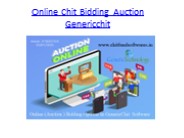 Online Chit Bidding Auction Genericchit