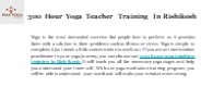 Get 300 Hour Yoga Teacher Training In Rishikesh