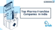 Top Pharma Franchise Companies in India