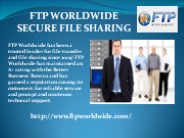 Ftp Worldwide Secure File Sharing