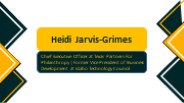 Heidi Jarvis-Grimes - A Results-driven Competitor