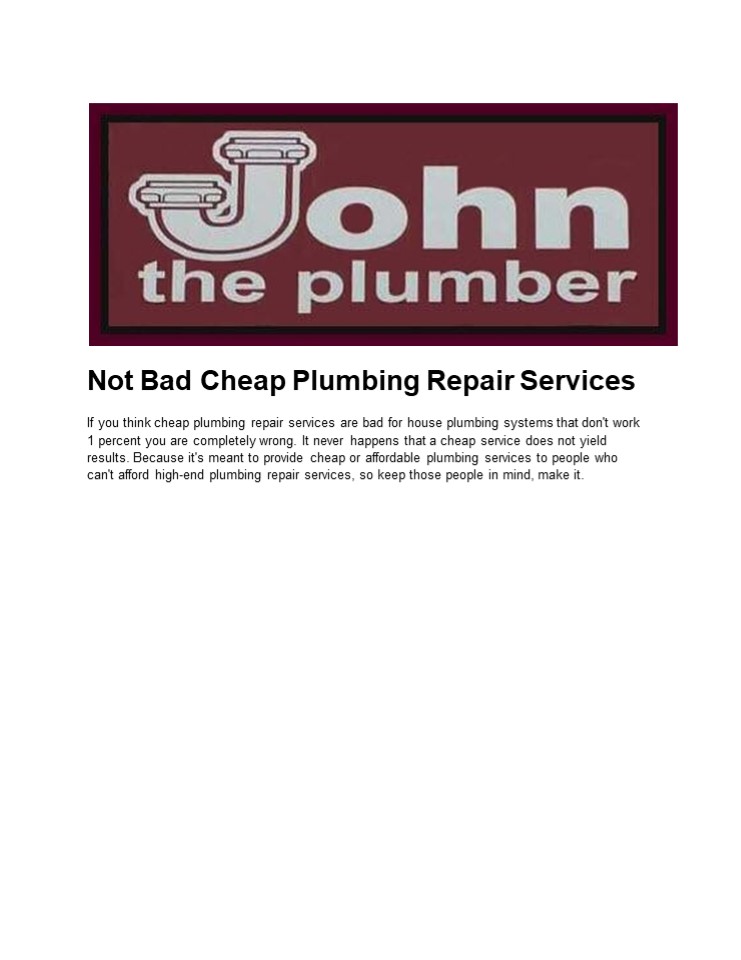 PPT A Cheap Plumbing Service Kansas City PowerPoint presentation