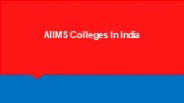 AIIMS Colleges In India