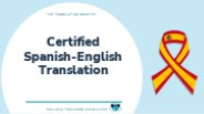 Spanish To English Certified Translation