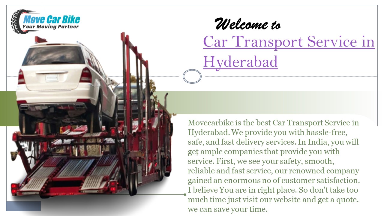 Car Transport Service in Hyderabad