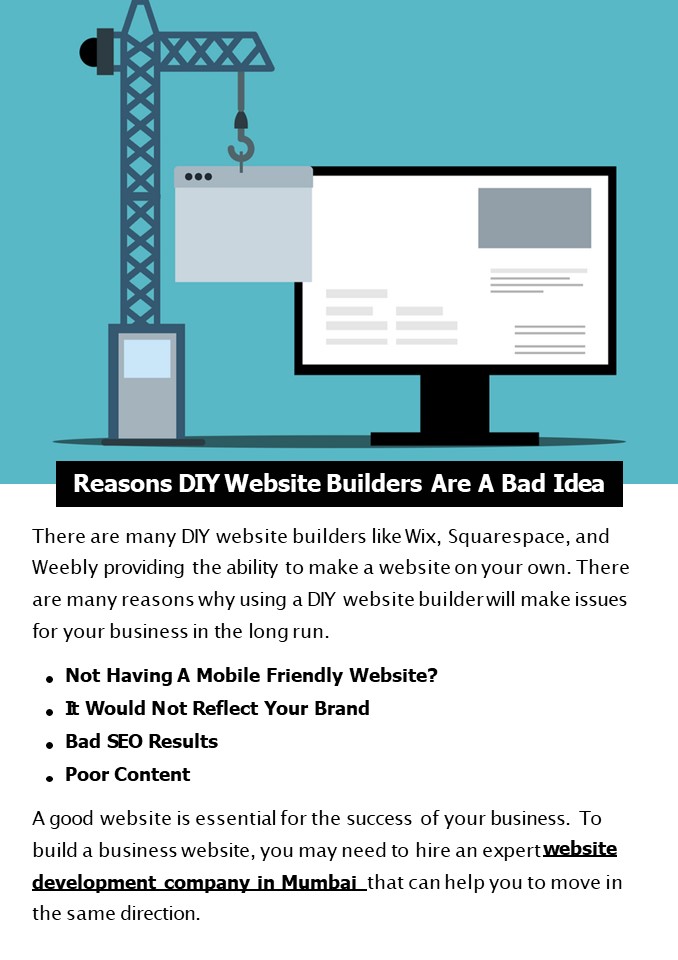 Reasons DIY Website Builders Are A Bad Idea
