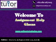 Assignment Help Ghana PPT