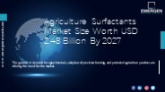 Agriculture Surfactants Market Size