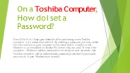 Toshiba Service Center