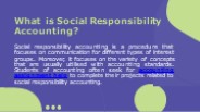 What is Social Responsibility Accounting?