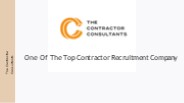 Choose your hiring from Top Contractor Recruitment Company