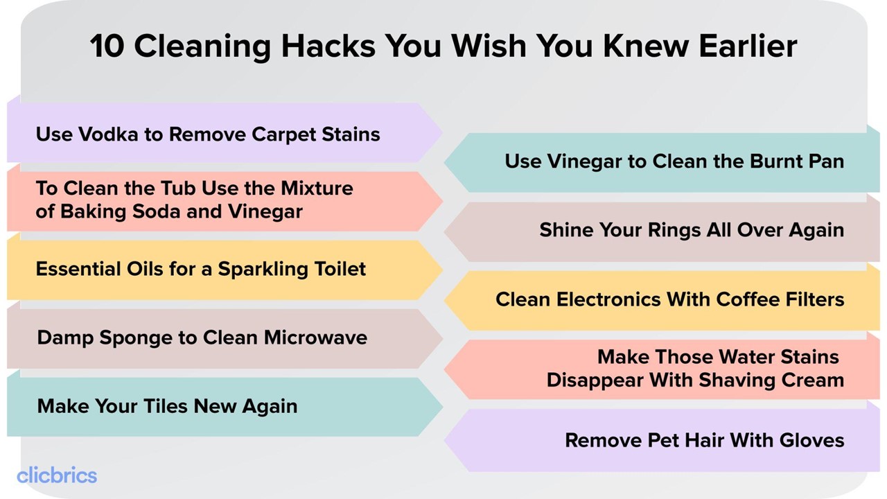 10 Cleaning Hacks You Wish You Knew Earlier