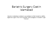 Bariatric Surgery in Islamabad (1)