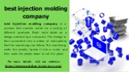 best injection molding company