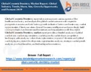 Global Cosmetic Dentistry Market – Industry