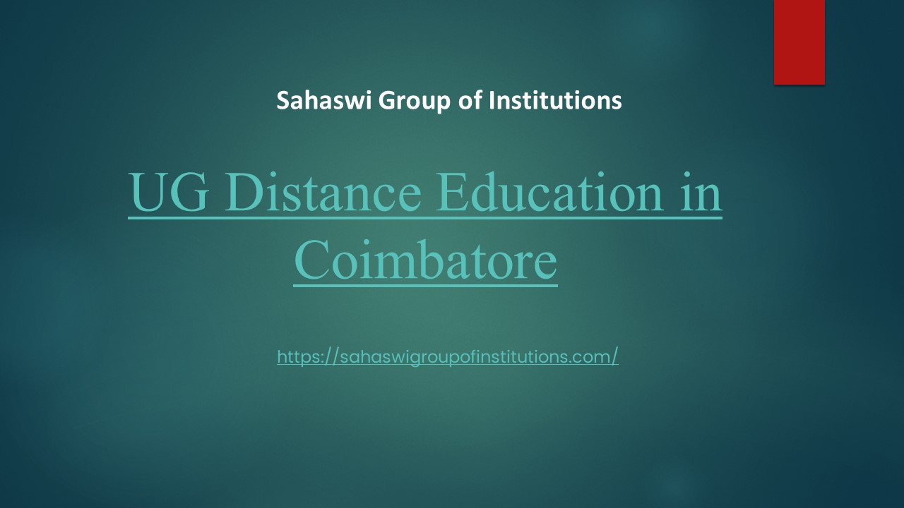 UG Distance Education in Coimbatore