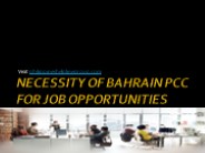 POLICE CLEARANCE CERTIFICATE BAHRAIN