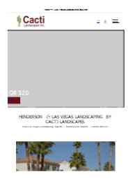 Landscape Design in Las Vegas